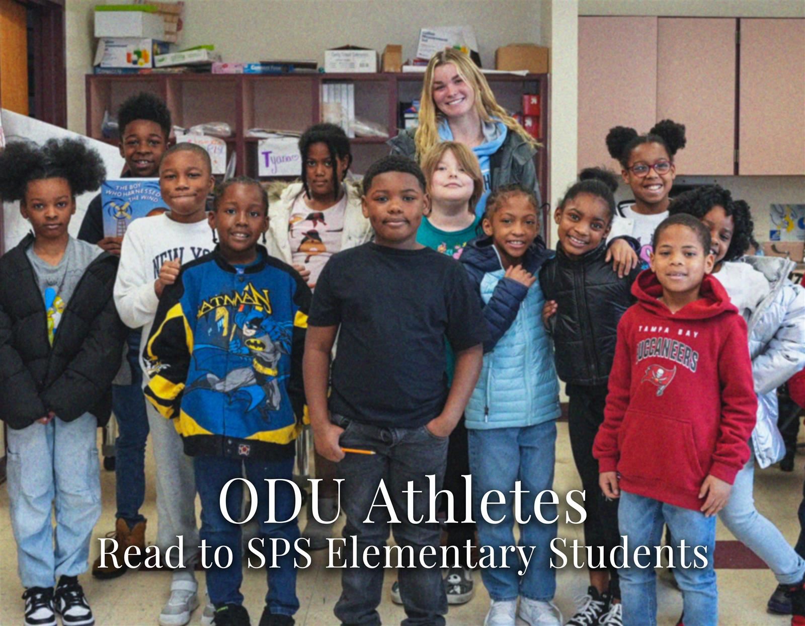  ODU Athletes Read to SPS Elementary Students